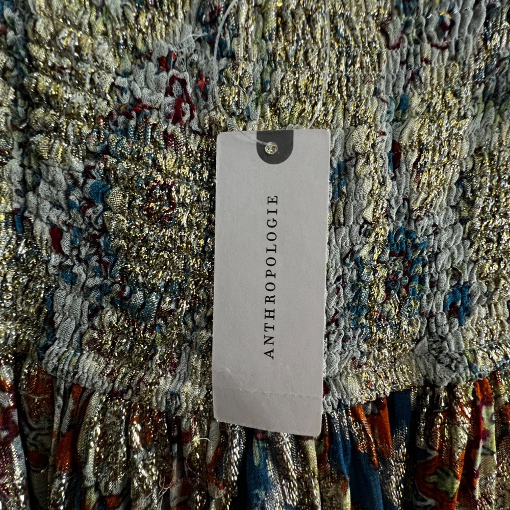 Anthropolgoie metallic maxi dress - Picture 6 of 6